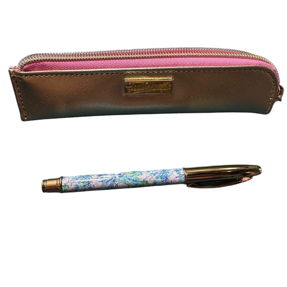 Lilly Pulitzer Other - Lilly Pulitzer Pink and Gold Pen Set